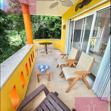 RENTA Del lado de la playa y con Vista al Campo de golf, Apartamento 2 Recámaras Playacar  CHAC-HA