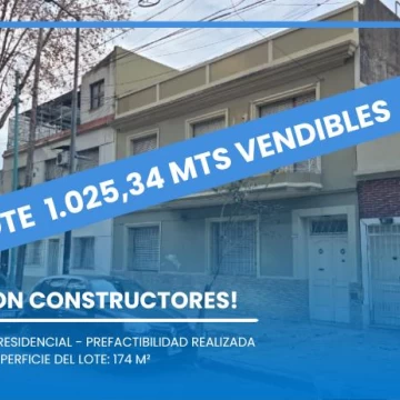 LOTE EN VENTA – CONCORDIA 4421 – VILLA DEVOTO