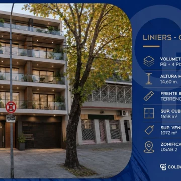 LOTE EN VENTA USAB2 1.072m² VENDIBLES - LINIERS  Ideal Construcción