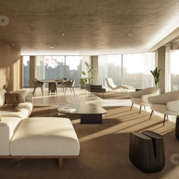 Exclusivo apartamento de 3 dormitorios con 3 garajes y estudio – Puerto del Buceo
