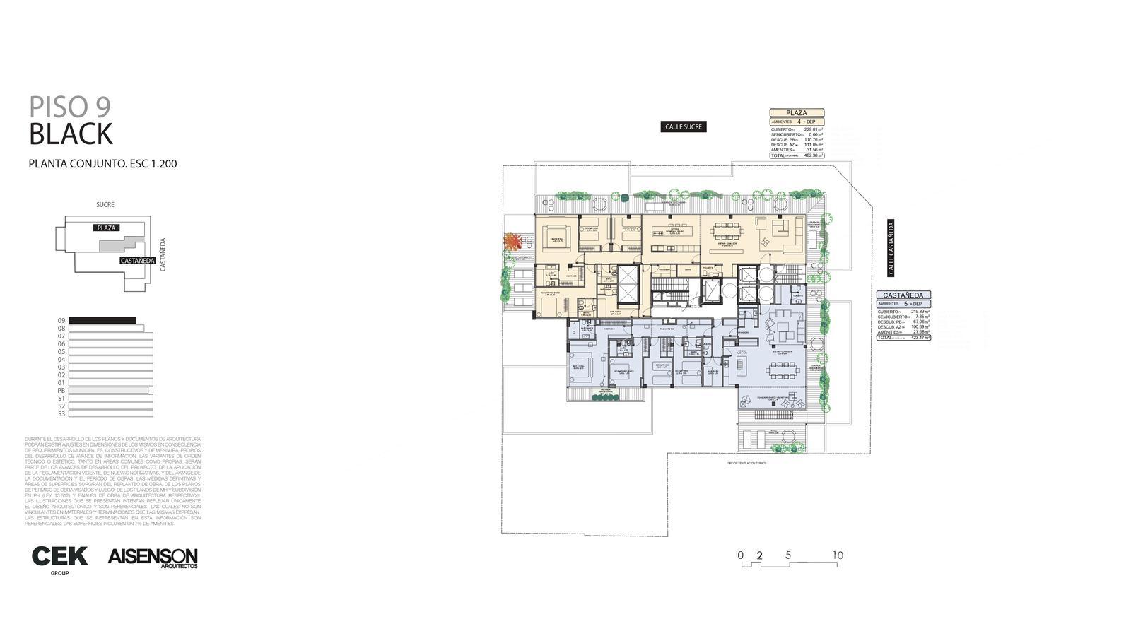 plano planta piso 9