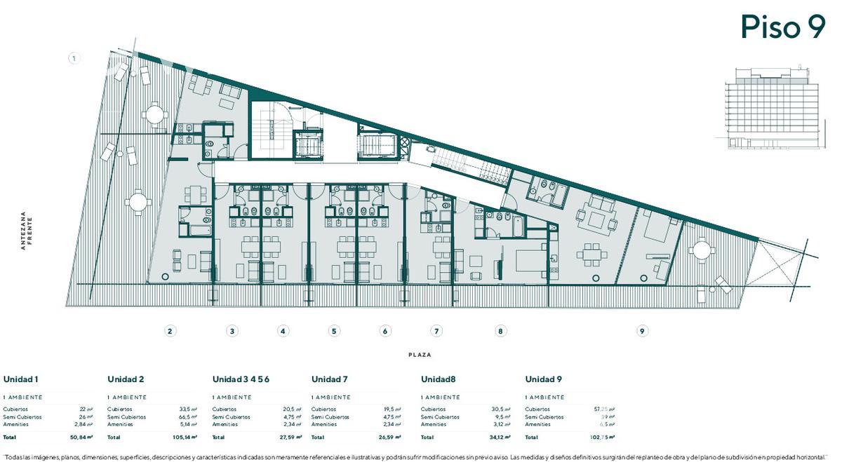 plano planta piso 9