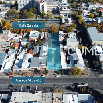 Terreno comercial de 1.780 m2 en Av. Mitre 430 pasante a calle Barcala - San Rafael Mendoza