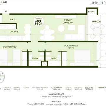 Departamento en Playa Brava