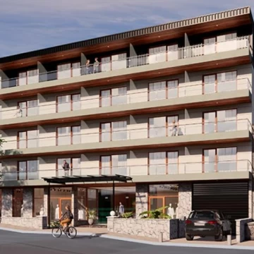 Proyecto inmobiliario aprobado y obra iniciada en venta en el centro de Bariloche