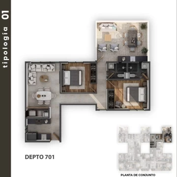 PREVENTA. PETHOUSE 701, PRIVADA PORTALES, BENITO JUAREZ