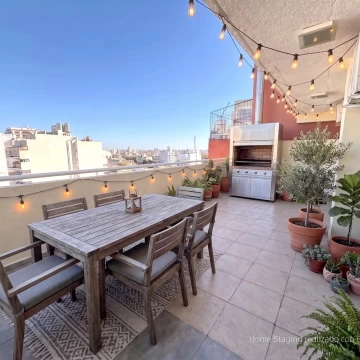 Dos ambientes luminoso balcón terraza apto profesional con baulera