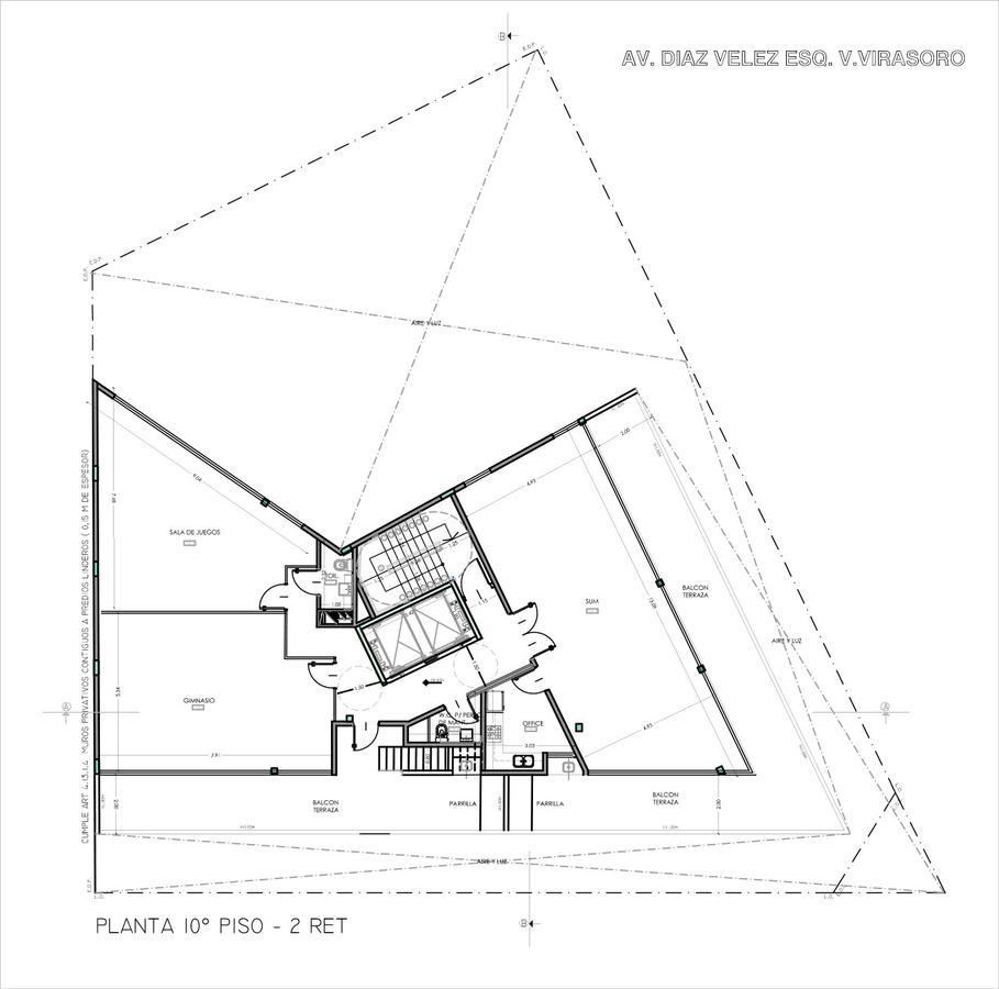 plano planta piso 10