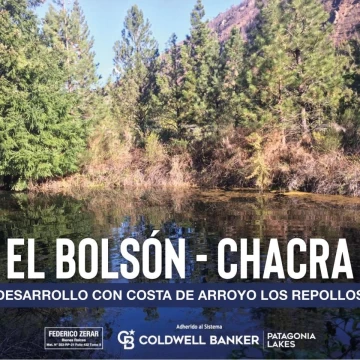 OPORTUNIDAD DESARROLLO LOTES CON COSTA DE LAGO - VENTA CHACRA LOS REPOLLOS – PARAÍSO EN PLENA PATAGONIA. Ruta nacional 40 y "Los Repollos"