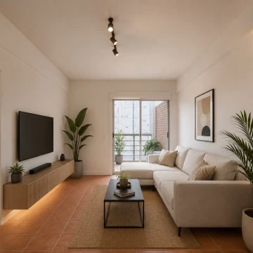 Departamento dos ambientes con balcón. Caballito.  Seguridad. Amenities. Cochera fija.