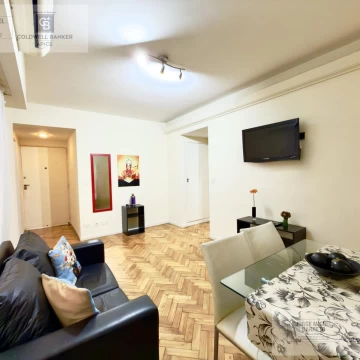 Departamento 2 ambientes amueblado en alquiler en Monserrat sobre Avenida 9 de Julio