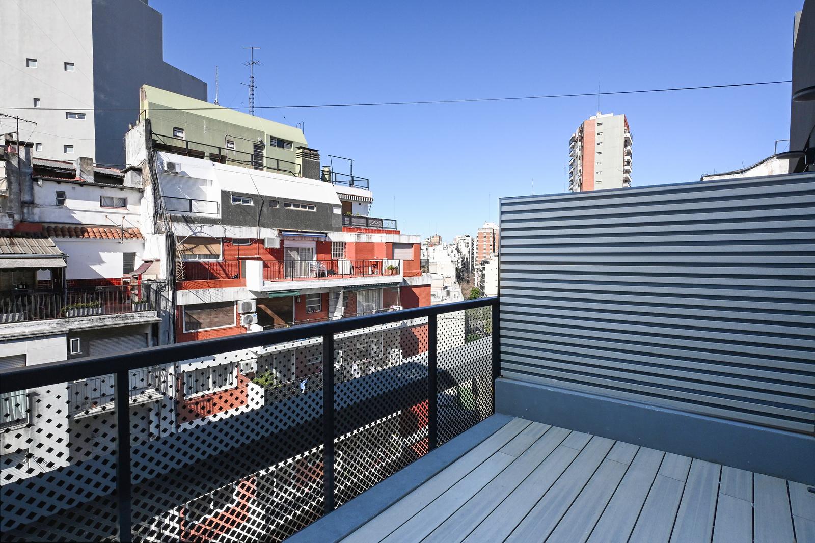 Balcón aterrazado
