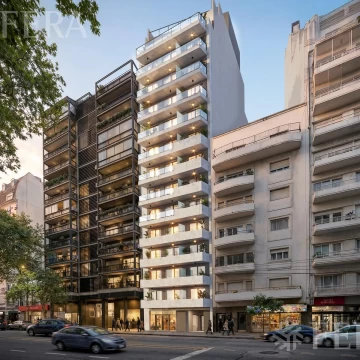 Venta departamento monoambiente con balcón en Recoleta