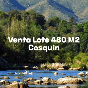 Venta terreno en Cosquin