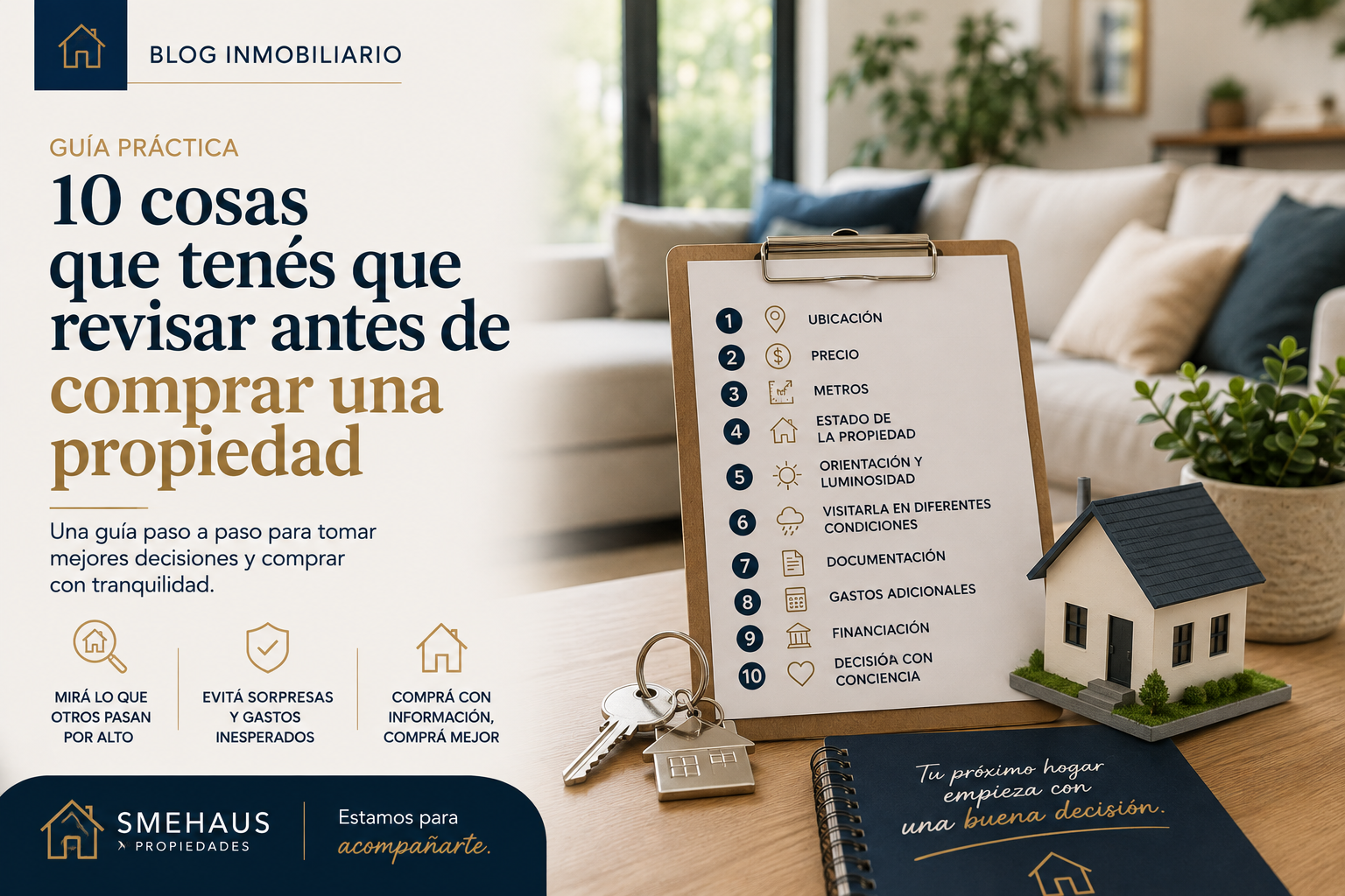 🏡 Guía práctica para comprar una propiedad en Uruguay: 10 cosas que tenés que revisar antes de decidir