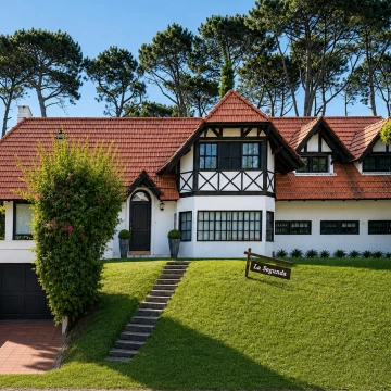 Casa en venta en Lugano, Punta del Este – 4 dormitorios, piscina climatizada y gran jardín