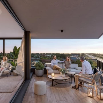 Apartamento en venta al frente 2 dormitorios en Parque Carrasco