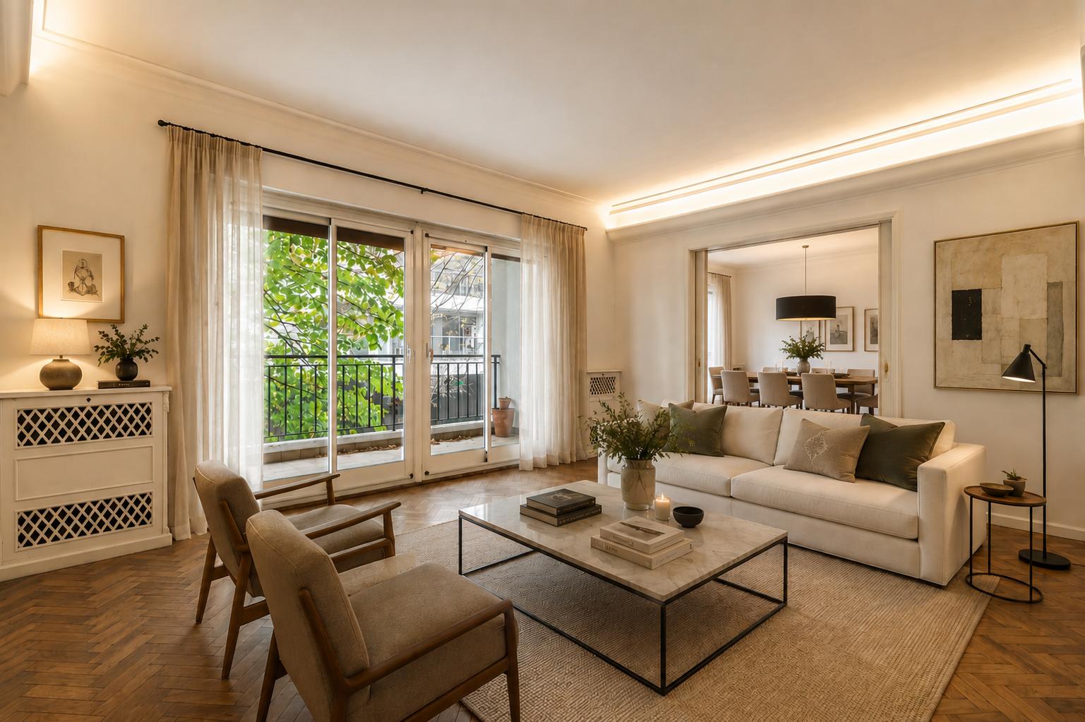 living ambientado con IA