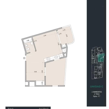 Departamento - Las Cañitas