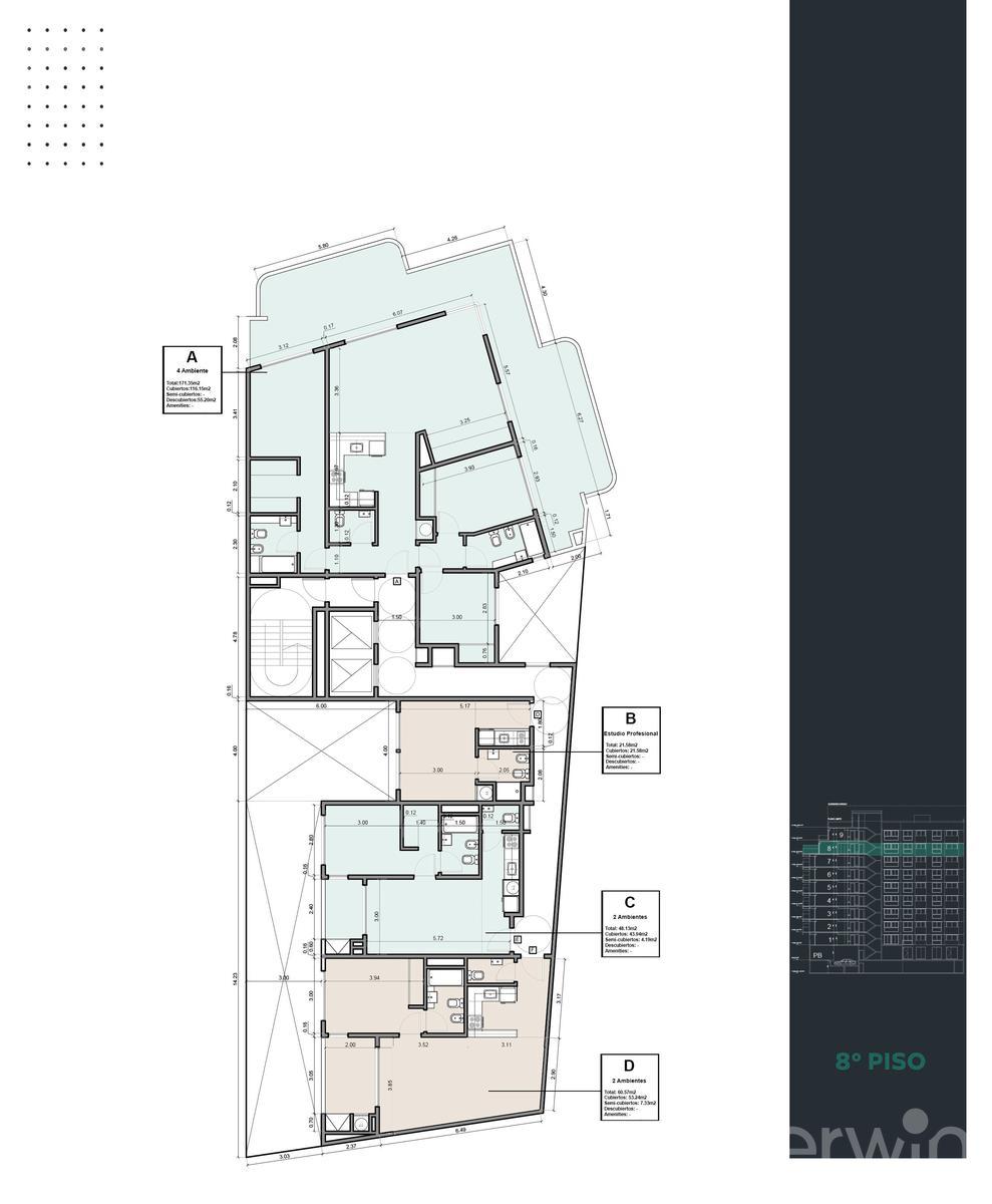 plano planta piso 8