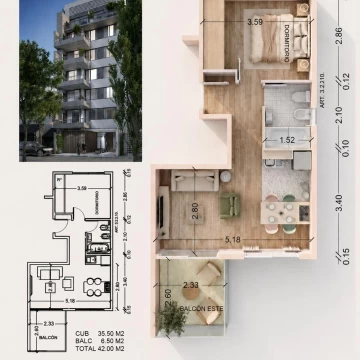 Venta Monoambiente balcón parri FINANCIA Liniers 