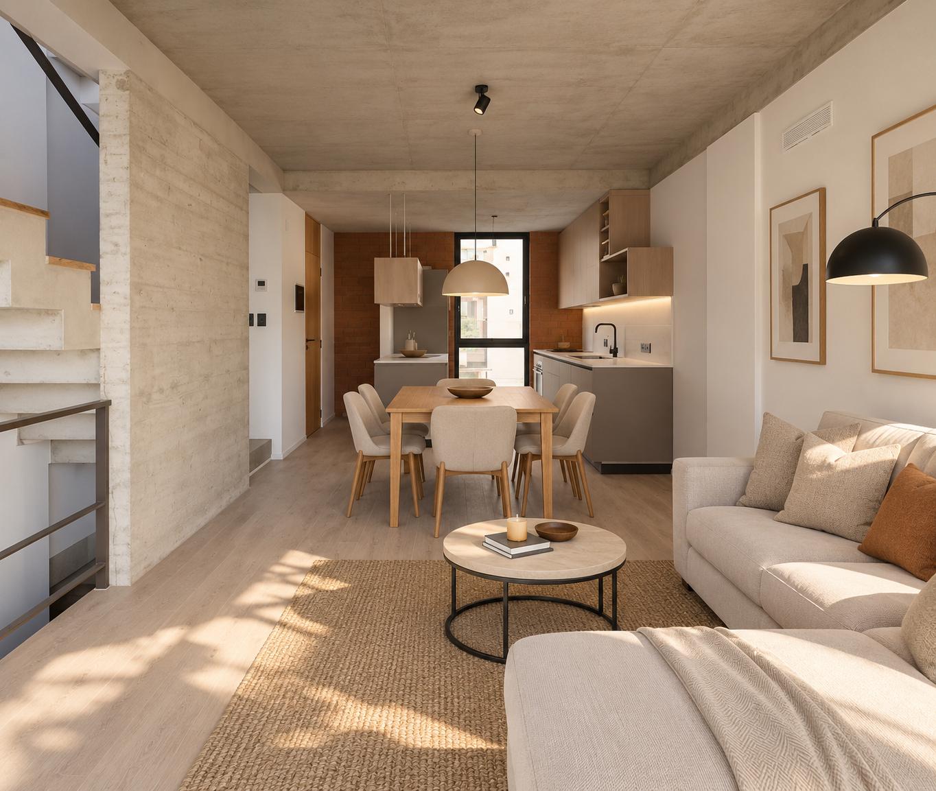 Primer piso - Living comeror cocina