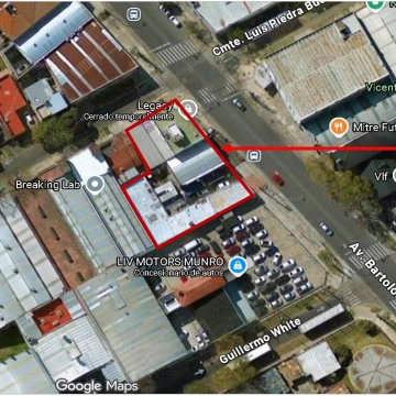 VENTA DE LOTE ESQUINA COMERCIAL EN  BLOCK CON RENTA MITRE 3900, MUNRO
