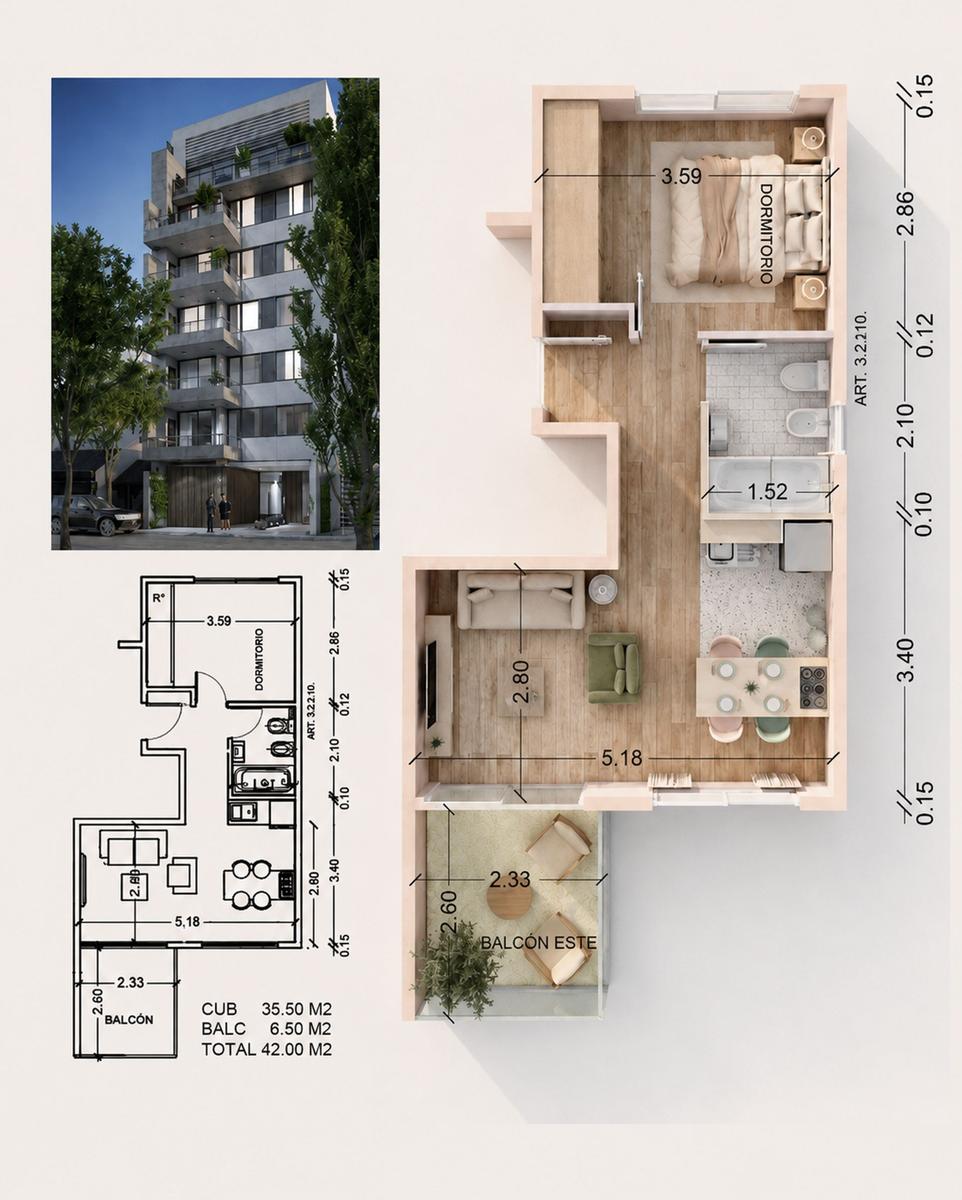 Venta Monoambiente balcón parri FINANCIA Liniers - 2