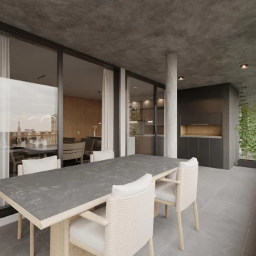 VENTA 1 DORMITORIO CON PATIO EN ZONA CENTRO, ROSARIO - EN CONSTRUCCIÓN