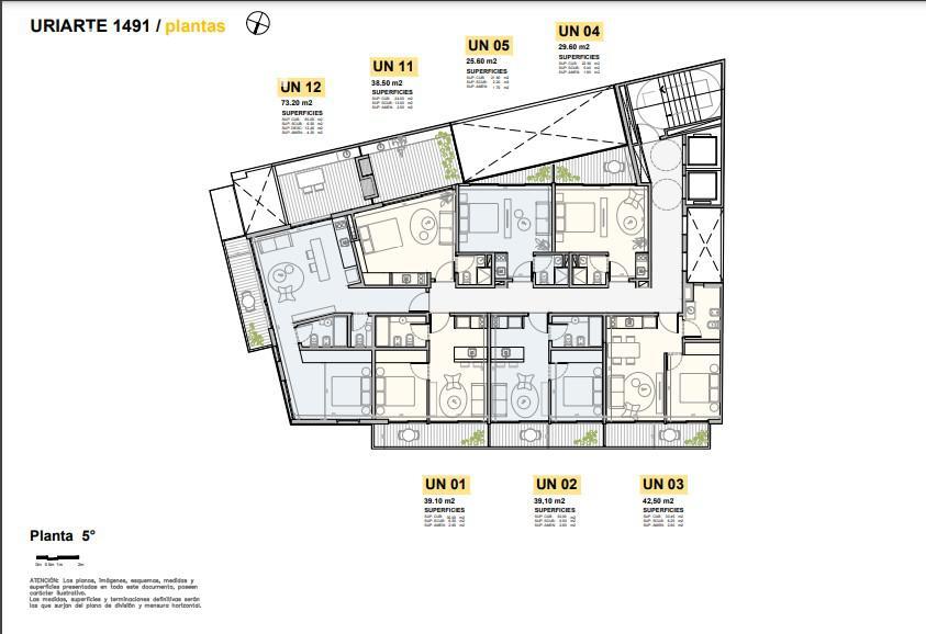 plano planta piso 5
