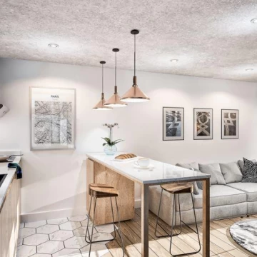 Venta de Apartamento con 1 dormitorio y terraza - Tres Cruces