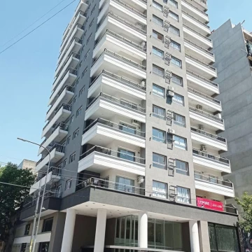 Departamento APTO CREDITO, 2 ambientes 5to piso al frente a gas con baulera, en San Cristobal