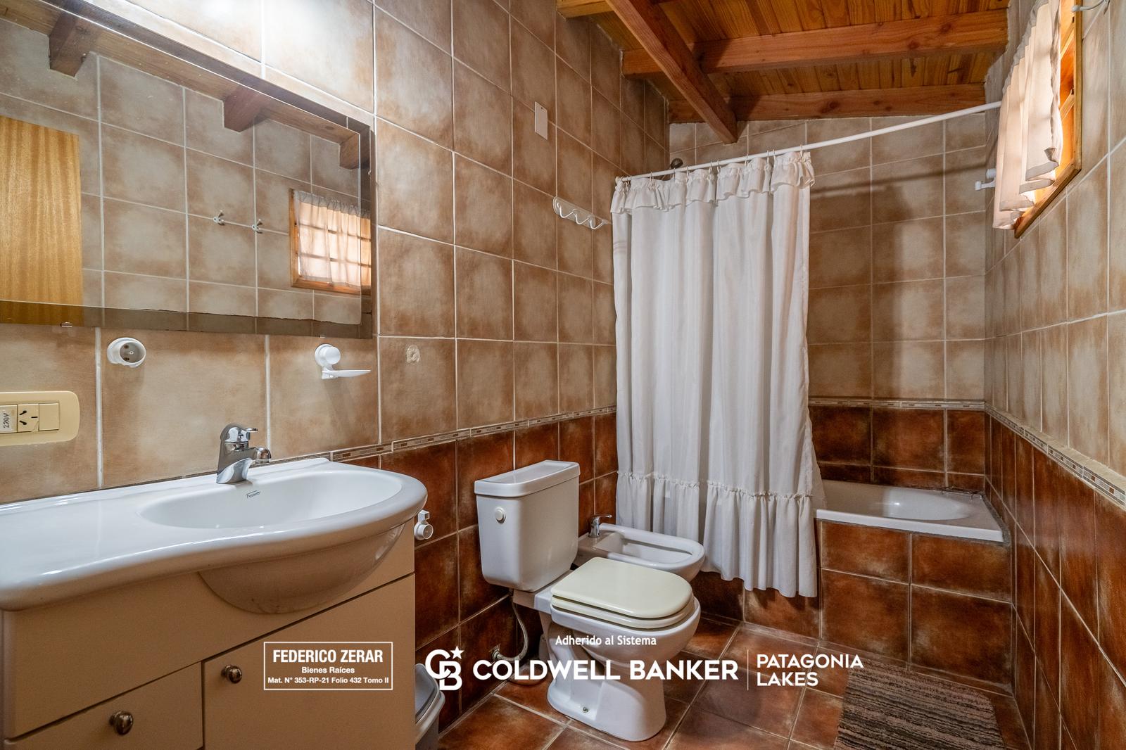 baño completo cabaña 1