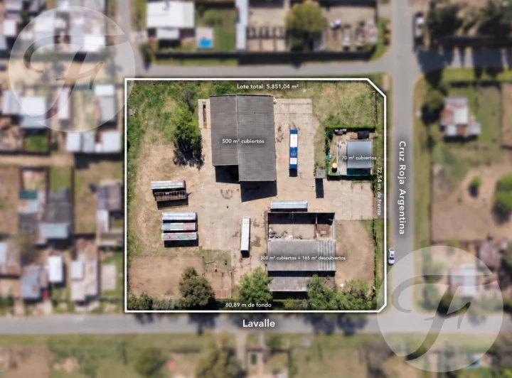 PROPIEDAD COMERCIAL DE 5.851 M² CON DOS GALPONES Y VIVIENDA – SAN PEDRO