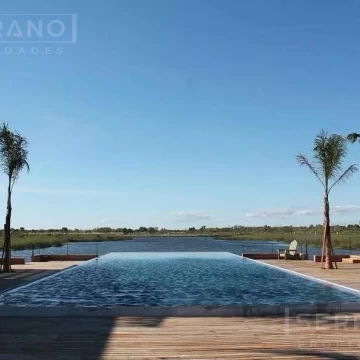 Venta del mejor Lote de 1007 mtrs,2 al  lago en  El Naudir  Escobar Barrio Nautico .