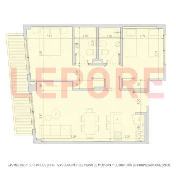 Departamento en venta Recoleta 3 ambientes