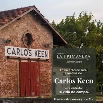 Terreno en venta en Club de Campo La Primavera, Carlos Keen