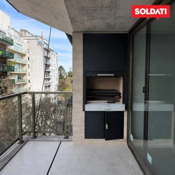 Departamento dos ambientes con parrilla propia a la venta-Cañitas