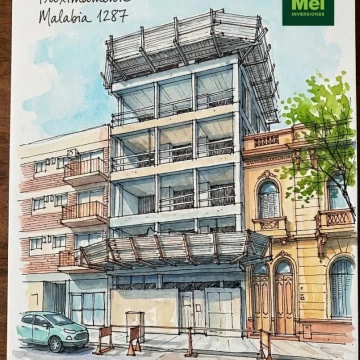 Malabia 1287, Desarrollo | 2 ambientes + amenities