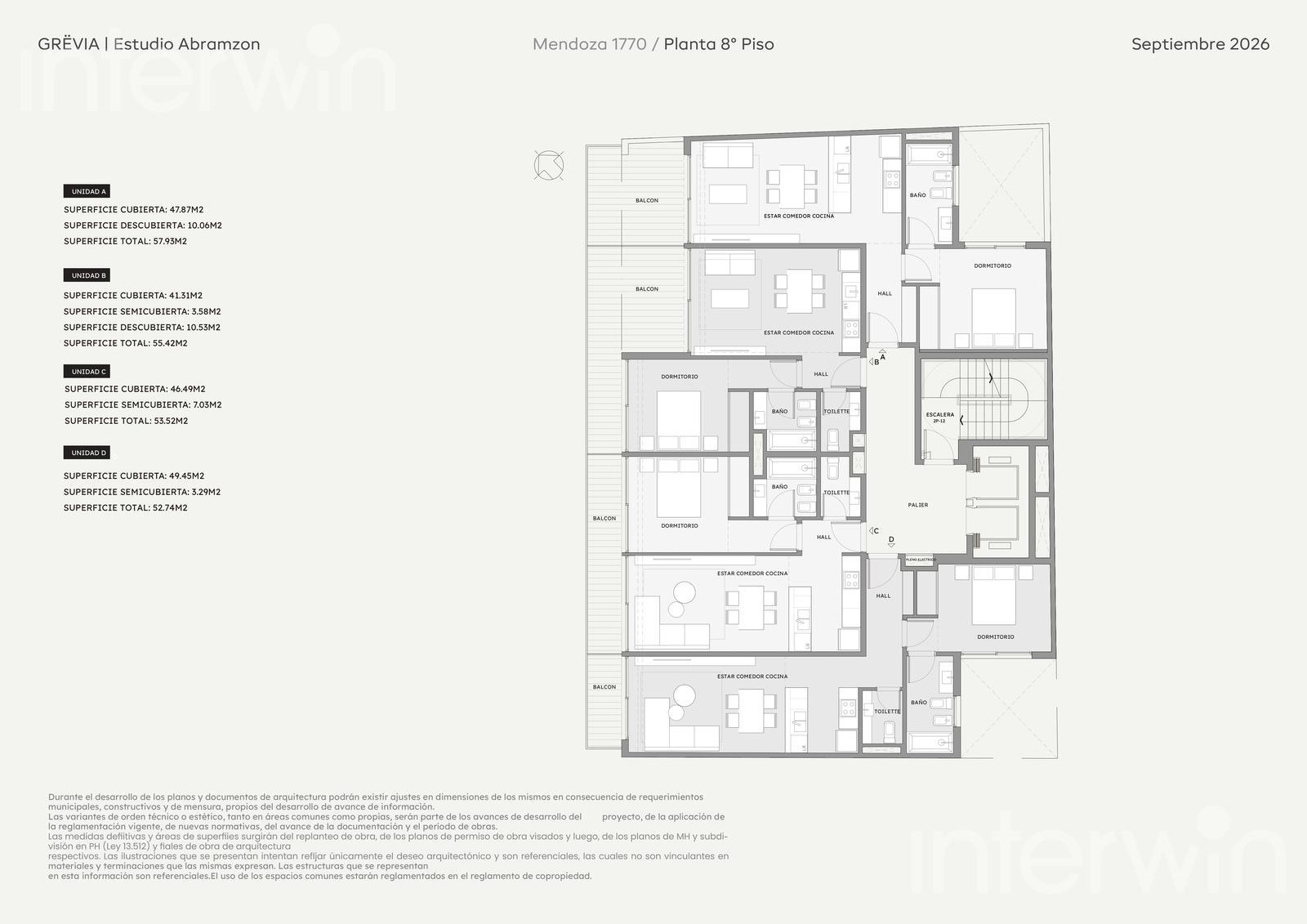 plano planta piso 8