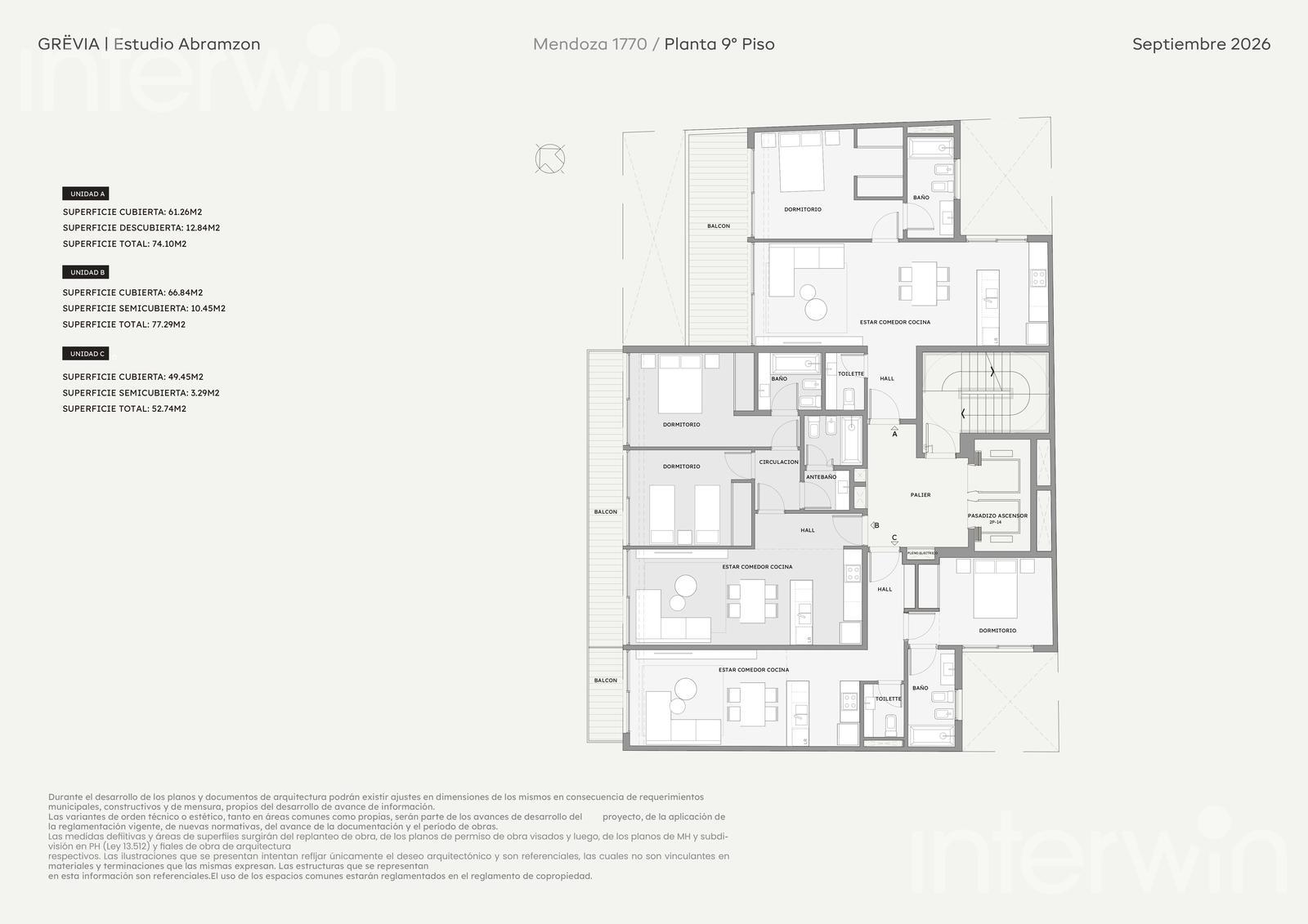 plano planta piso 9
