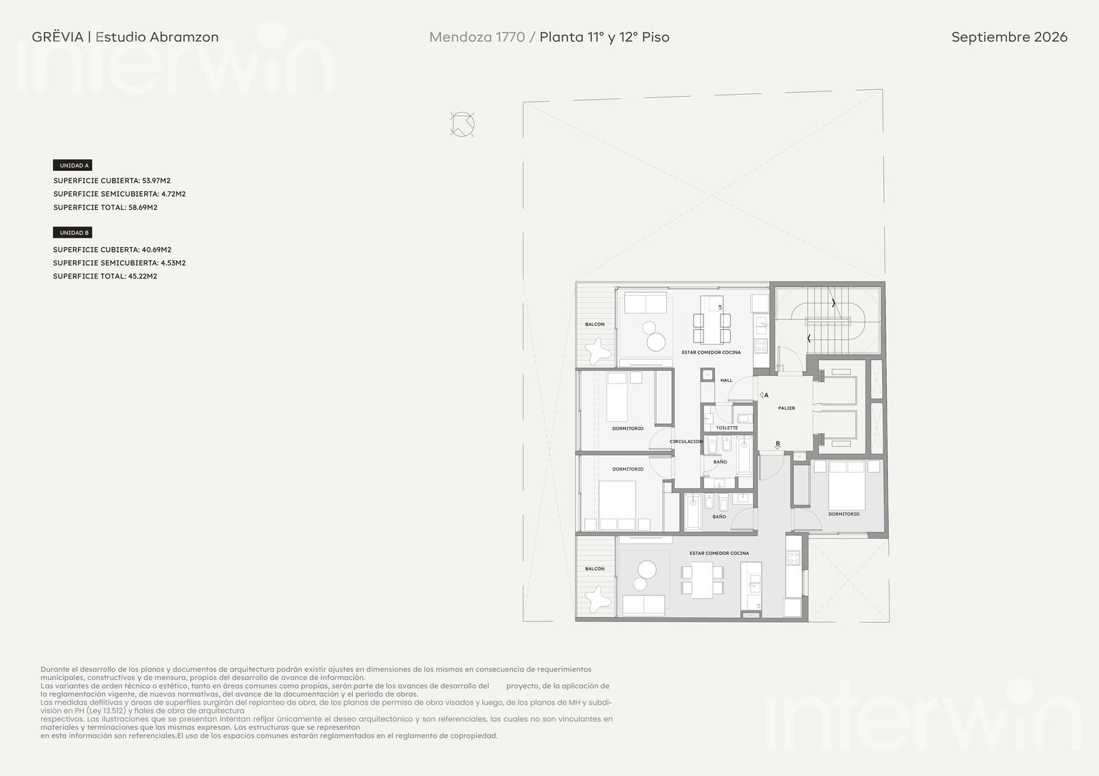plano planta piso 11a12