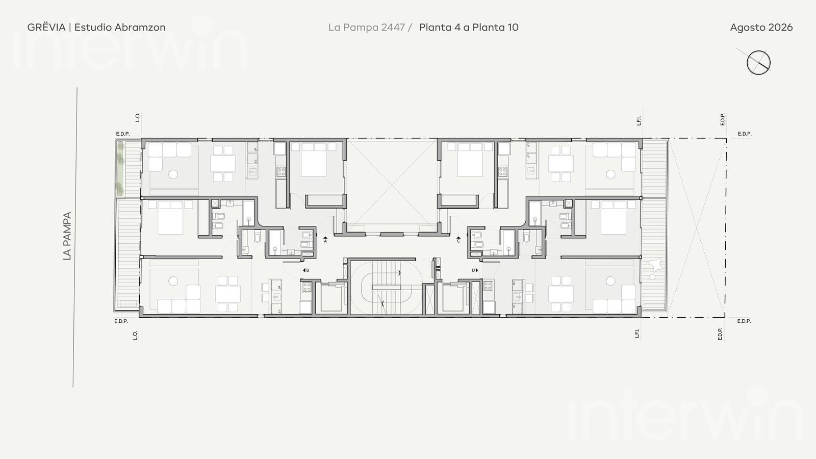 plano planta piso 4a10