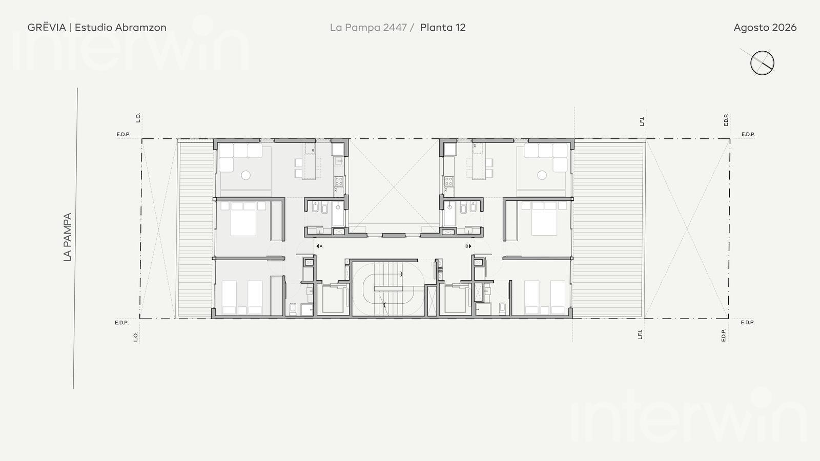 plano planta piso 12