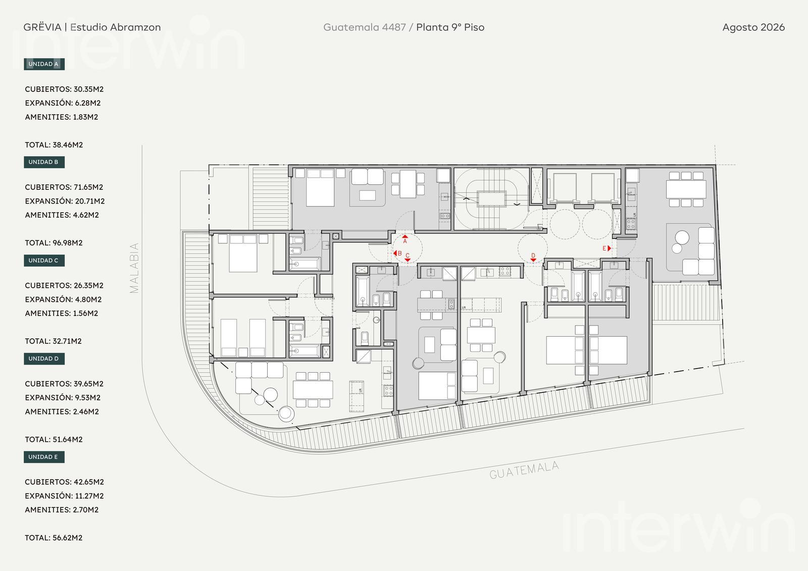 plano planta piso 9