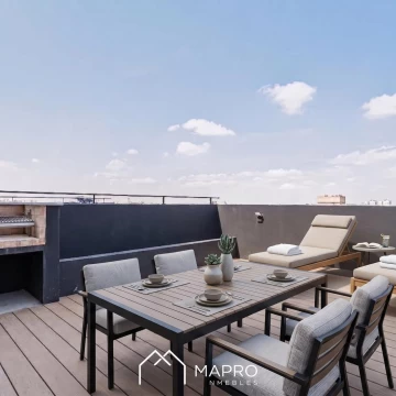 3 ambientes con terraza y parrilla propia full amenities  en Caballito