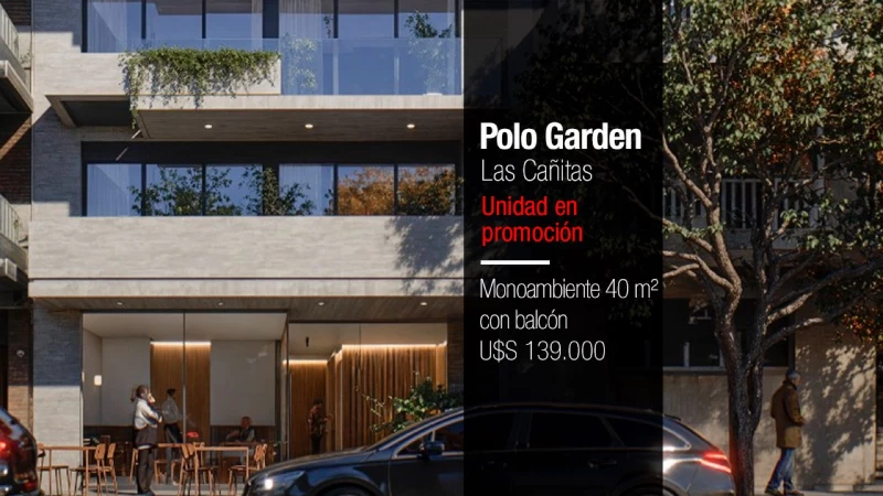 VENTA • LAS CAÑITAS • POLO GARDEN • MONOAMBIENTE DIVISIBLE
