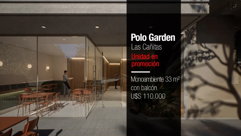 VENTA • LAS CAÑITAS • POLO GARDEN • MONOAMBIENTE