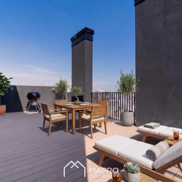 Exclusivo 3 ambientes con vista abierta y balcon terraza en Caballito