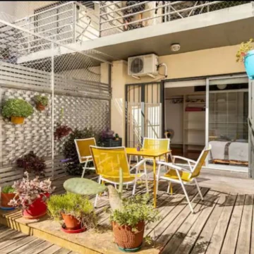 Increíble Monoambiente Dividido Amoblado c/ Gran Terraza Propia – Villa Crespo